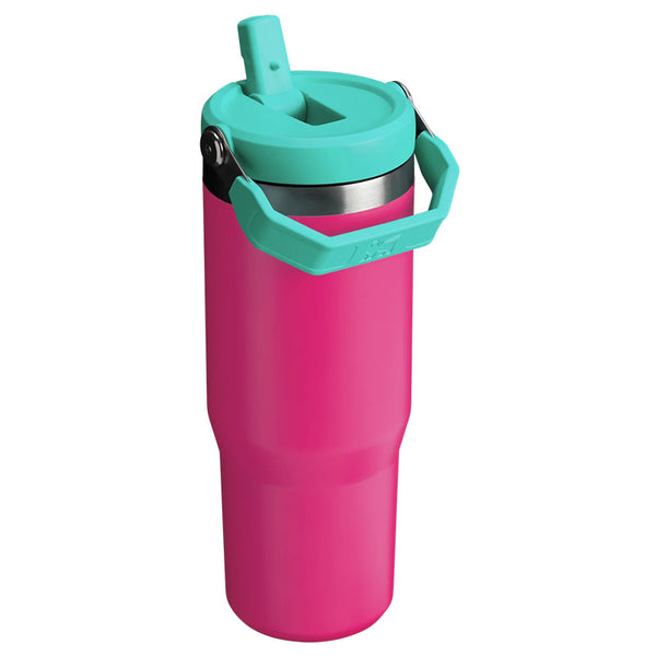 hot pink stanley cup flip straw Stanley The 30oz IceFlow Flip Straw Tumbler in Passion Pink
