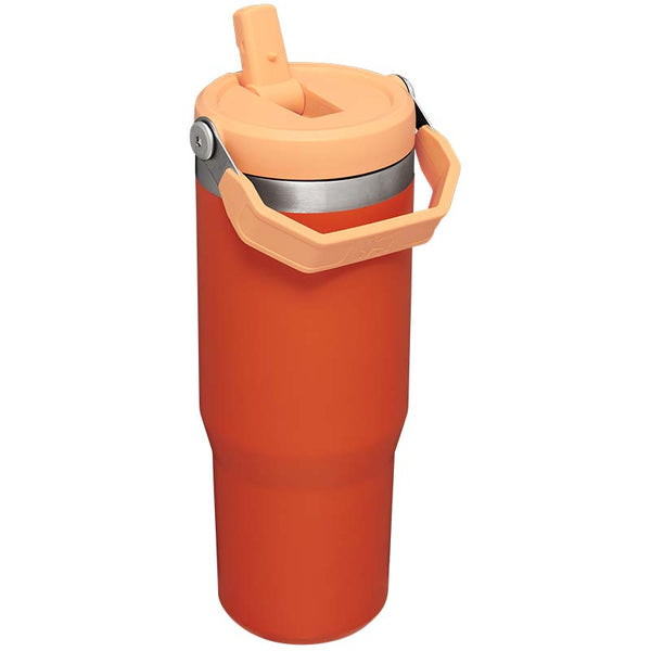 stanley tiger lily cup The 30oz IceFlow Flip Straw Tumbler in Tiger Lily