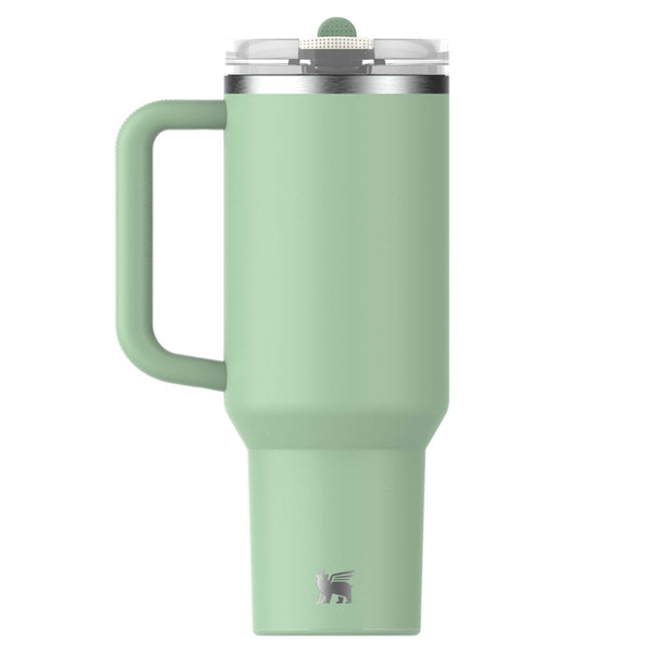 PRANK PROJECT アイボリー スタッズサボ The 40oz Quencher ProTour Flip Straw Tumbler in Pistachio