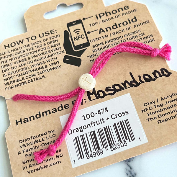 Versible Tap To Pray Dragon Fruit String Bracelet | Palmetto Moon