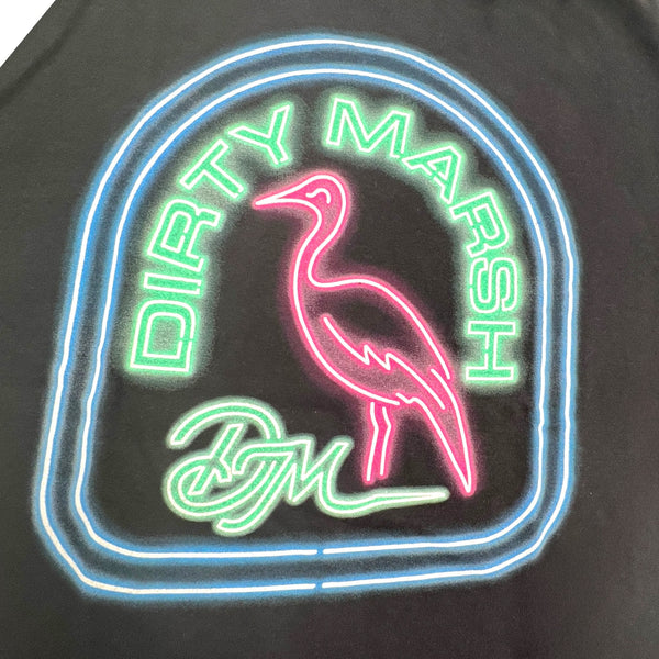 BLACK SIGN シャツ Peeping Tom Dirty Marsh Outfitters Neon Tombstone Short Sleeve T-Shirt in