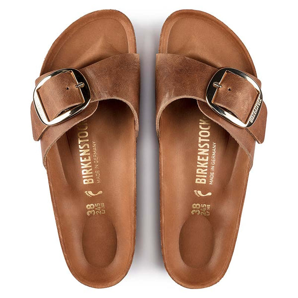 madrid big buckle tobacco brown Birkenstock Madrid Oiled Leather Big Buckle Sandals in Cognac madrid big buckle tobacco brown Birkenstock Madrid Oiled Leather Big Buckle Sandals in Cognac