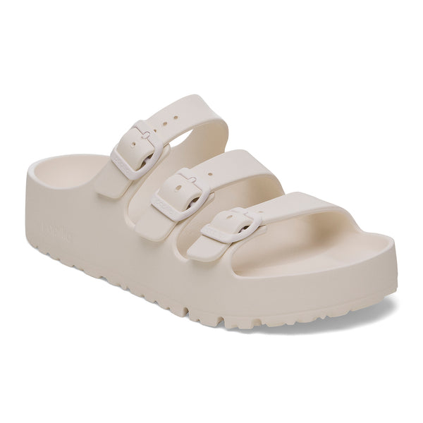 Birkenstock Women's Florida Flex Platform Sandals in Eggshell