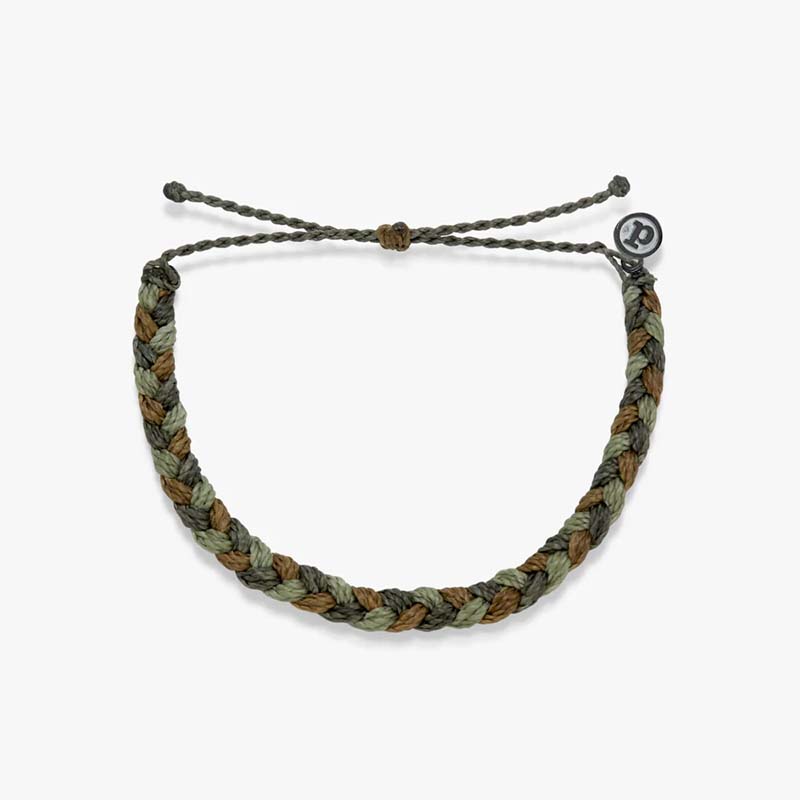 Men's Moss Wide Braided Bracelet