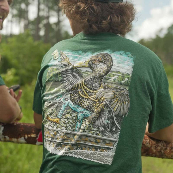 Combat Waterfowl Paper Route Short Sleeve TShirt Palmetto Moon