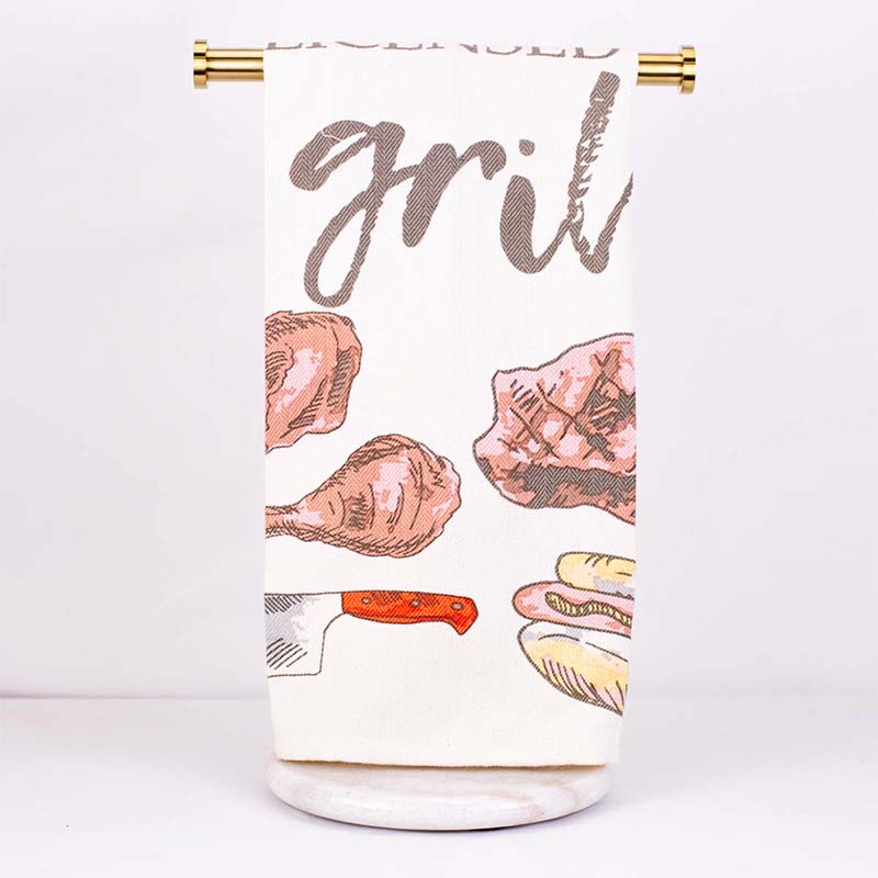 Licensed To Grill Hand Towel