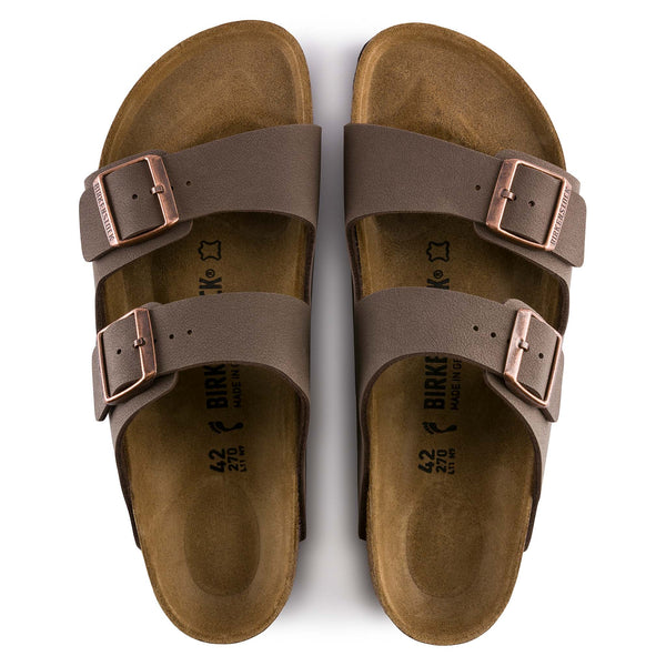 Birkenstock ブラウン モカシン 43 9 (M 10) Birkenstock Women's Arizona Birkibuc Sandals in Mocha | Palmetto Moon
