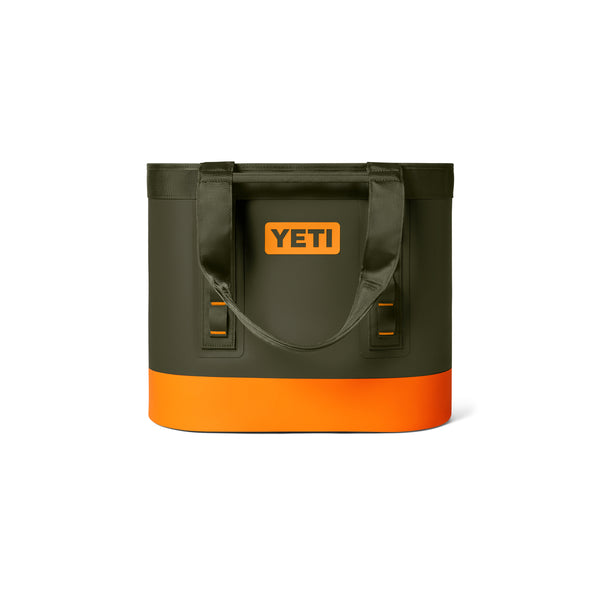 YETI Camino 35 Carryall Tote Bag Olive/King Crab Orange