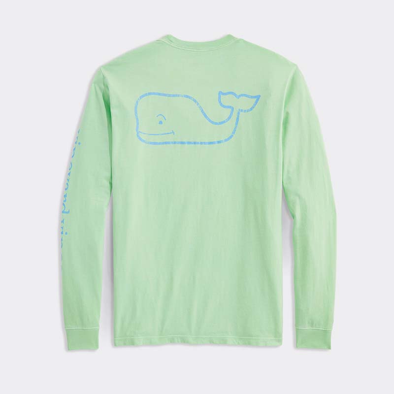 Garment Dyed Vintage Whale Long Sleeve T-Shirt