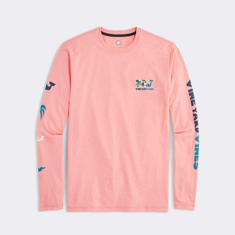 Abstract Whale Dunes Long Sleeve T-Shirt