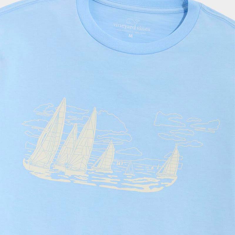 Sailboat Whale Fill Short Sleeve Pocket T-Shirt