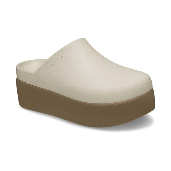 Crocs Dylan Platform Clog Slip-On Shoes in Frappe Latte | Palmetto