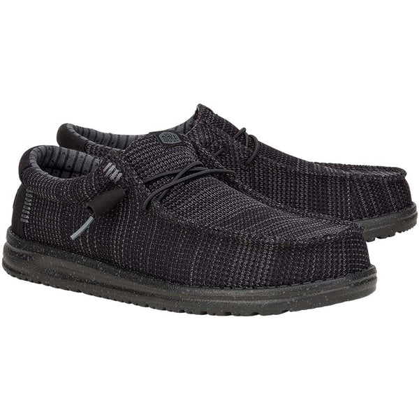 Hey Dude Men's Wally Stretch Sox in Black | Palmetto Moon