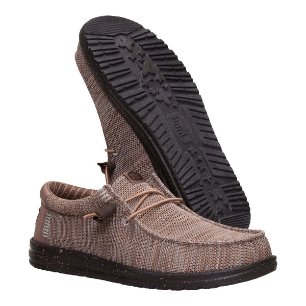 Hey Dude Men's Wally Stretch Sox in Deep Taupe | Palmetto Moon