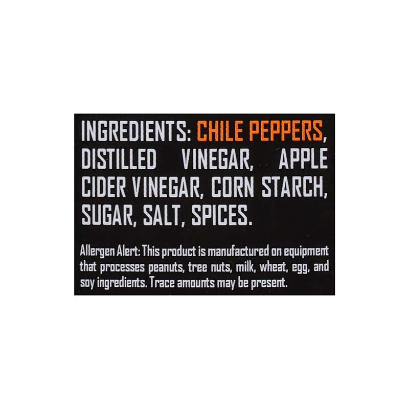 Cackalacky Pepper Sauce ingredients