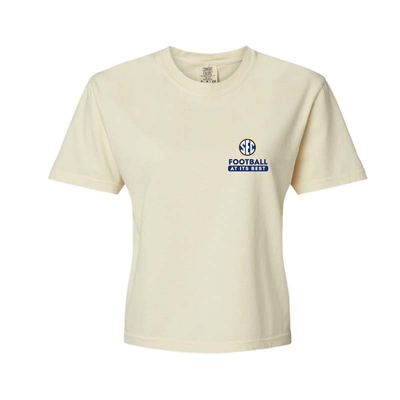 SEC Illustrations Cropped Short Sleeve T-Shirt