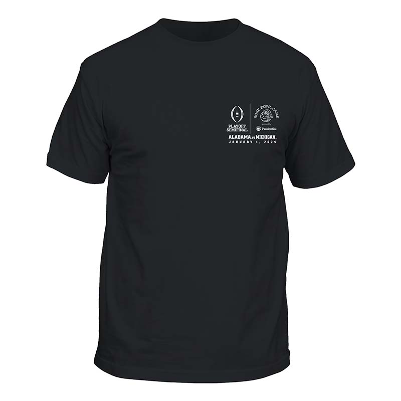 Alabama 2023 Rose Bowl Helmets Short Sleeve T-Shirt