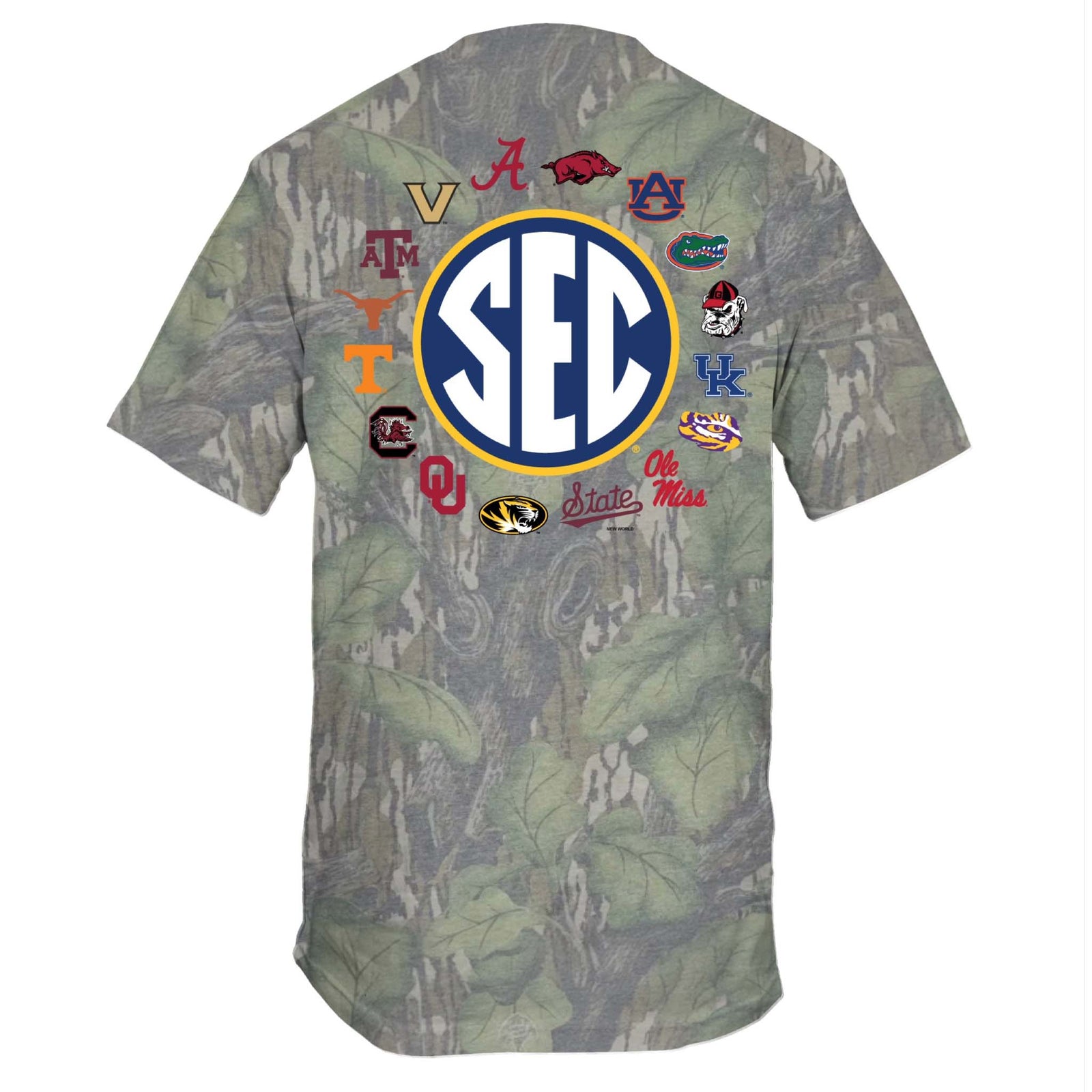 SEC Circle Logos Short Sleeve T-Shirt in Full Foliage