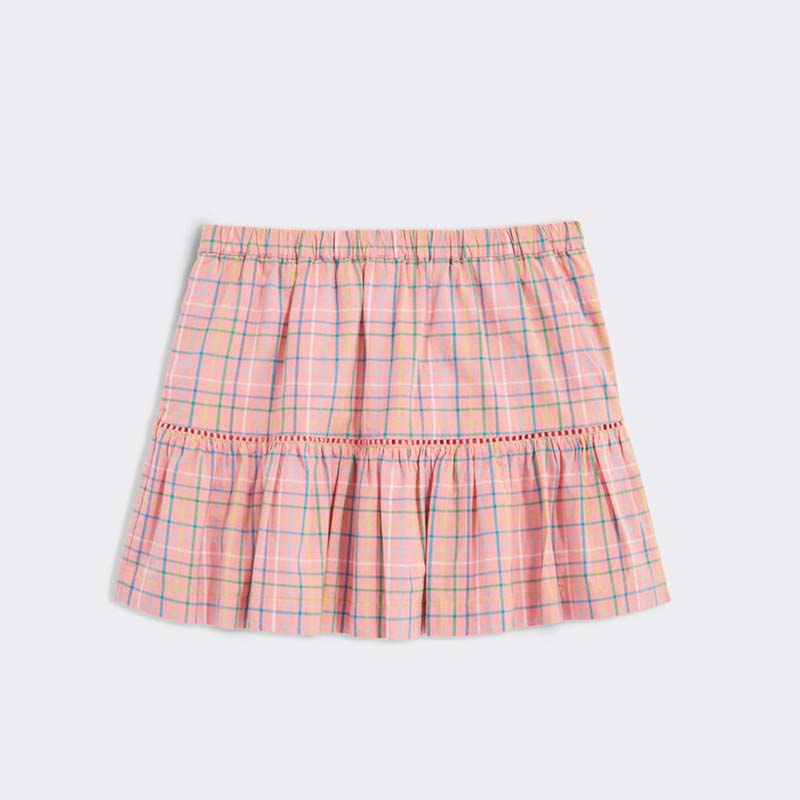 Girls Poplin Tiered Skirt