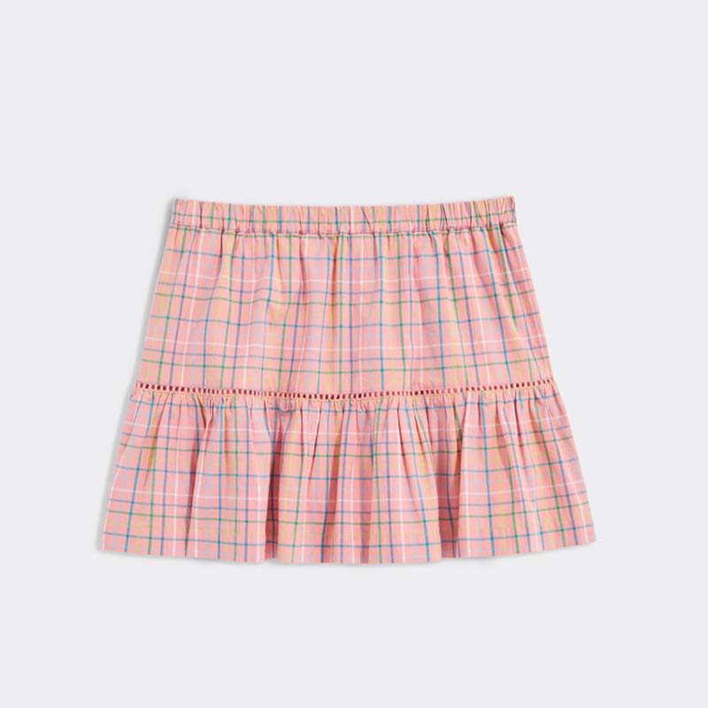 Girls Poplin Tiered Skirt