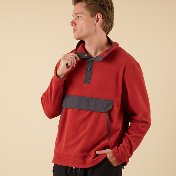 COAST Lumberjack Crosby Fleece Quarter Snap Pullover | Palmetto Moon