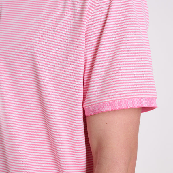 COAST Azalea Slipknot Stripe Polo | Palmetto Moon
