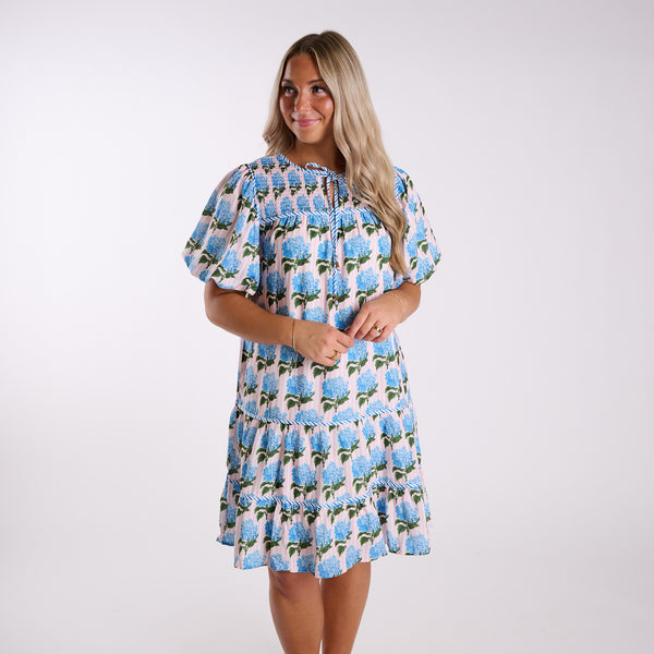 Simply Southern Hydrangea Tie Dress | Palmetto Moon