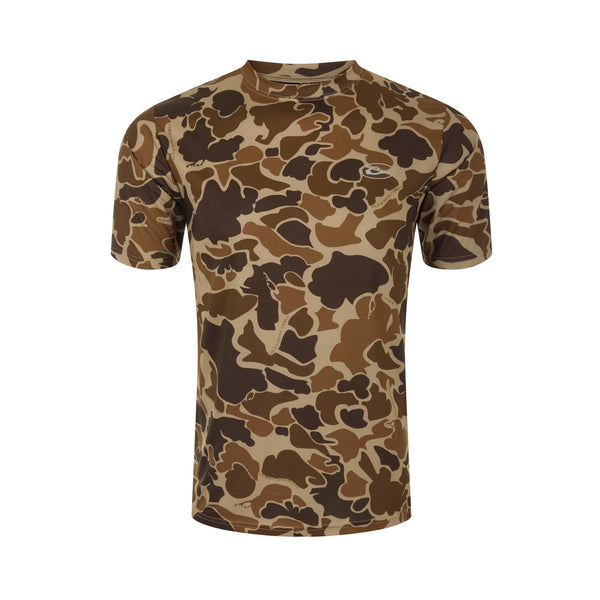 Drake Waterfowl Youth Performance Short Sleeve T-Shirt in Old