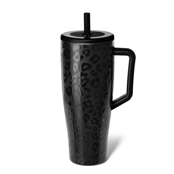 Brumate 40oz Era Handled Tumbler in Onyx Leopard | Palmetto Moon