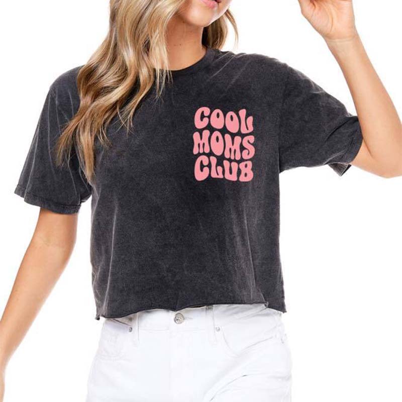 Cool Moms Cropped Short Sleeve T-Shirt