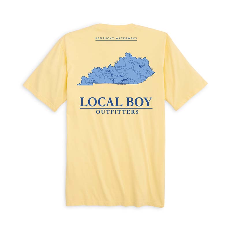 Kentucky Waterways Short Sleeve T-Shirt in Banana