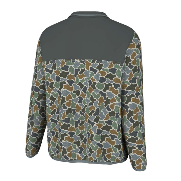 Local Boy Outfitters Forest Camo Bluff Two-Tone Quarter Snap