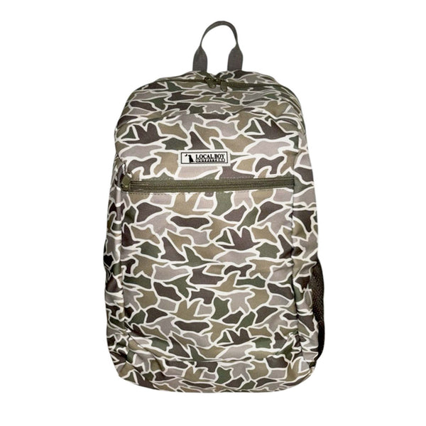 Printed Backpack in Duck Camo