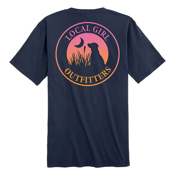WOMEN SM LOGO POINT SHORT T-SHIRT タグ付き Local Girl Women's Sunset Short Sleeve T-Shirt | Palmetto Moon