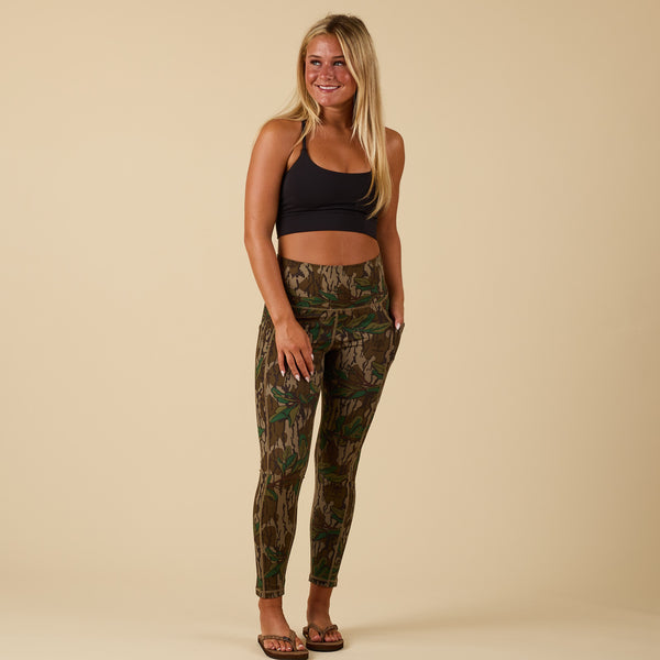Local Girl Outfitters Greenleaf Camo High Waisted Pocket Leggings