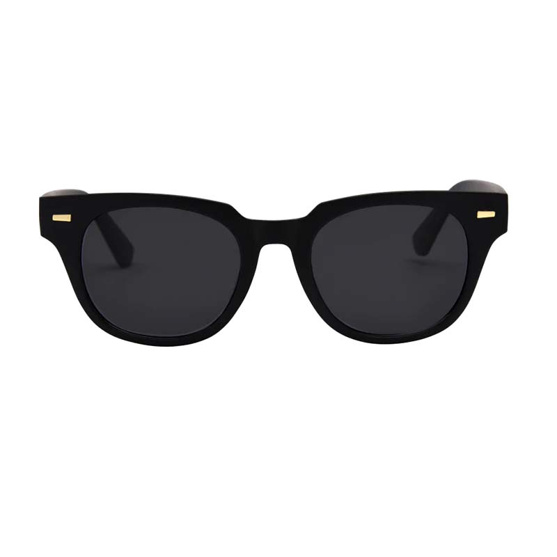 Lido Sunglasses in Matte Black and Smoke