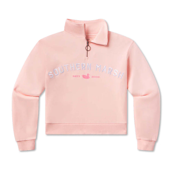 Southern Marsh SEAWASH™ Vintage 1/4 Zip Crewneck | Palmetto Moon