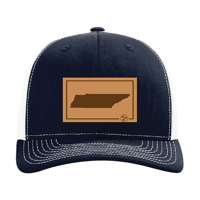Tennessee Outline Trucker in Navy and White