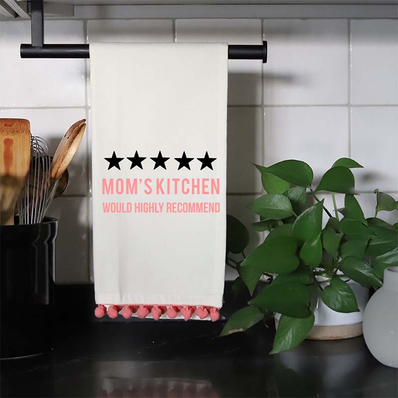 Mom's Kitchen Fringe Dish Towel
