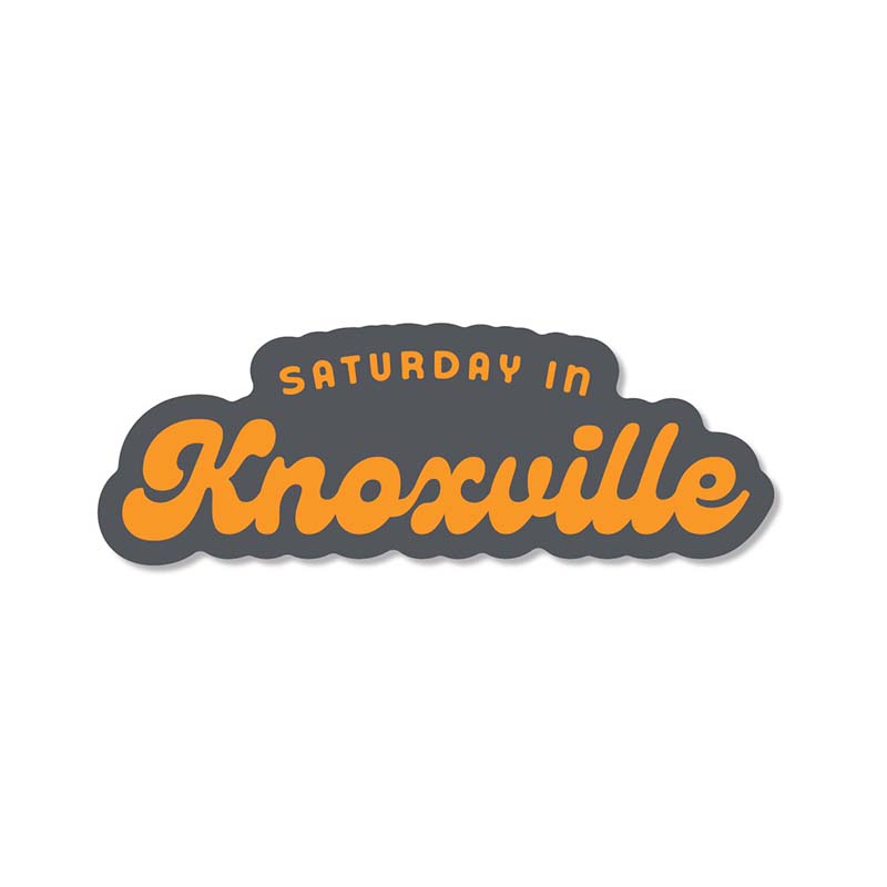 3 inch Saturday in Knoxville Decal