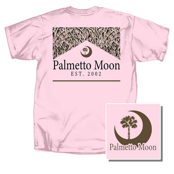 Camo Label Short Sleeve T-Shirt in Pale Pink | Palmetto Moon