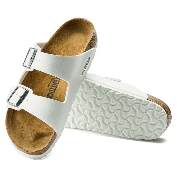 Birkenstock Arizona Birko-Flor® Sandals in White | Palmetto Moon