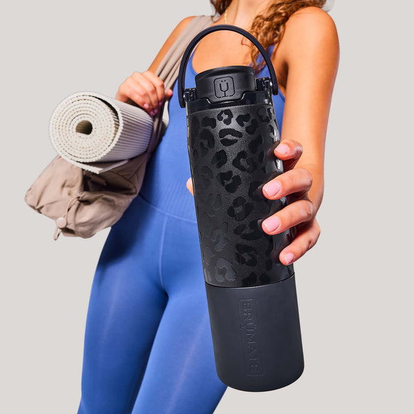 Brumate 25oz Rise Water Bottle in Onyx Leopard | Palmetto Moon