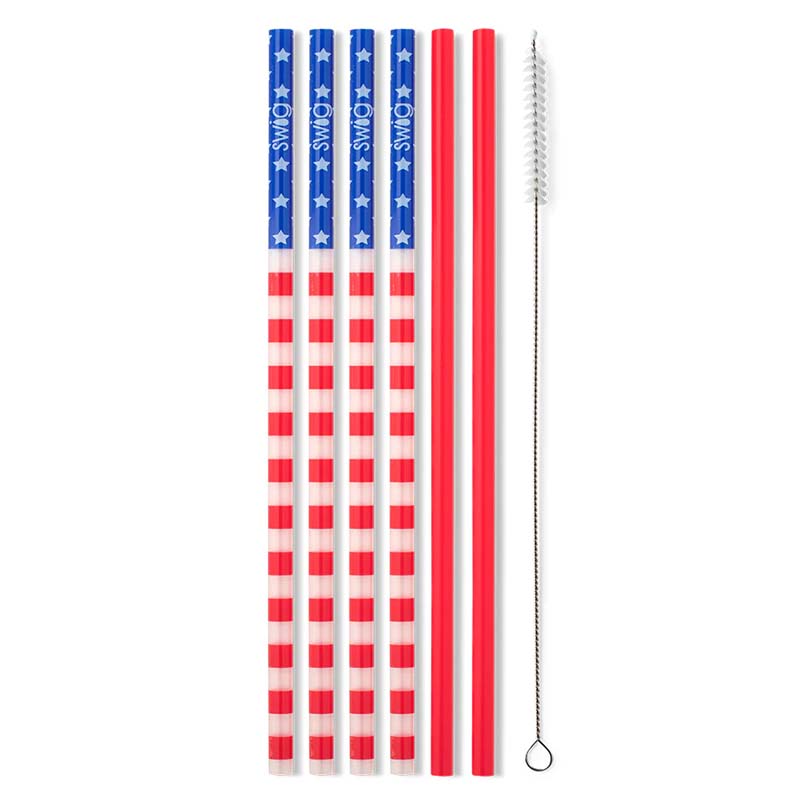 All American Tall Straw Set