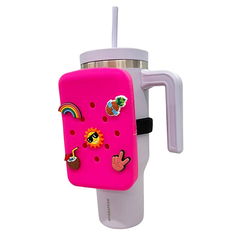 Silicone Tumbler Pouch with Charms