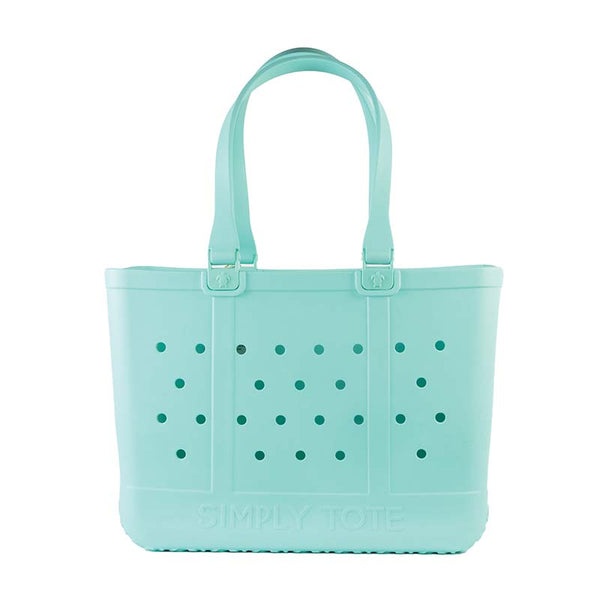 Simply Southern Large Tote Bag in Seafoam Palmetto Moon