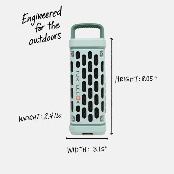 TurtleBox Ranger Portable Speaker in River Rock | Palmetto Moon
