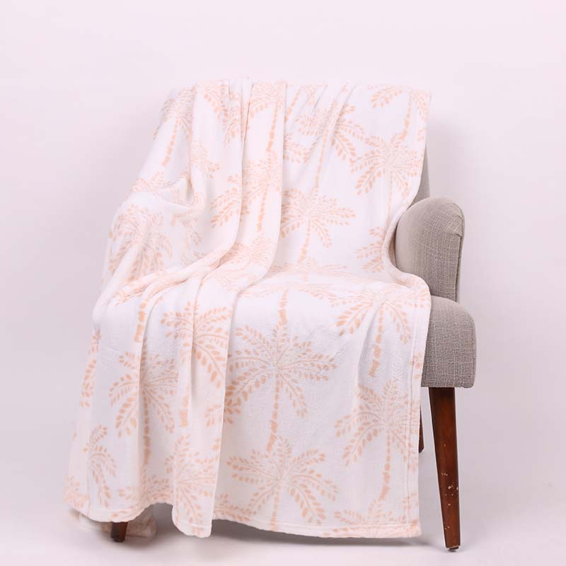 Tonal Palm Fleece Blanket