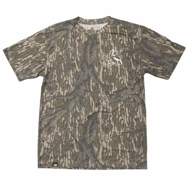 Dirty Marsh Ivory Logo Short Sleeve T-Shirt in Mossy Oak Treestand