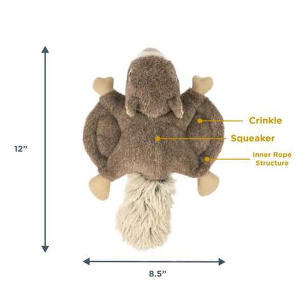 Tall Tails Flying Squirrel Dog Toy Palmetto Moon